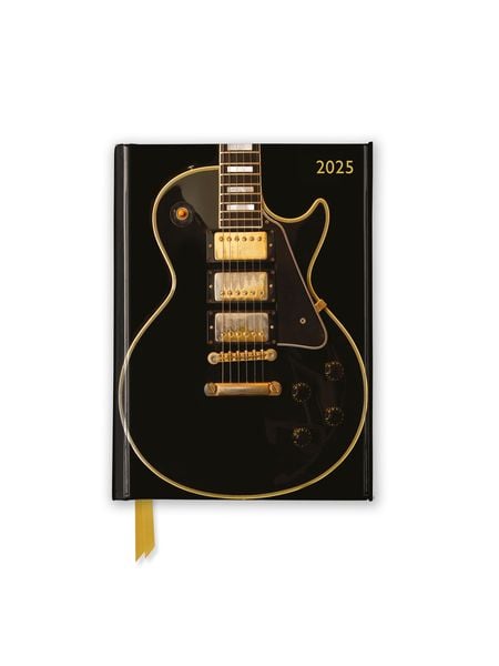 Black Gibson Guitar – Schwarze Gibson Gitarre – Taschenkalender 2025