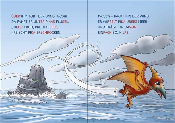 Produktbild: Lesel&ouml;wen 1. Klasse - Abenteuer im Land der Dinos (Gro&szlig;buchstabenausgabe)