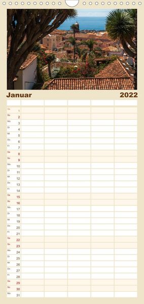 Produktbild: Familienplaner Teneriffa - Inmitten des Atlantischen Archipels (Wandkalender 2022 , 21 cm x 45 cm, hoch)