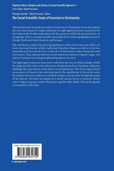 Produktbild: The Social Scientific Study of Exorcism in Christianity