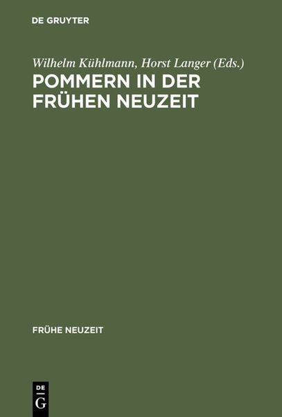 Produktbild: Pommern in der Fr&uuml;hen Neuzeit