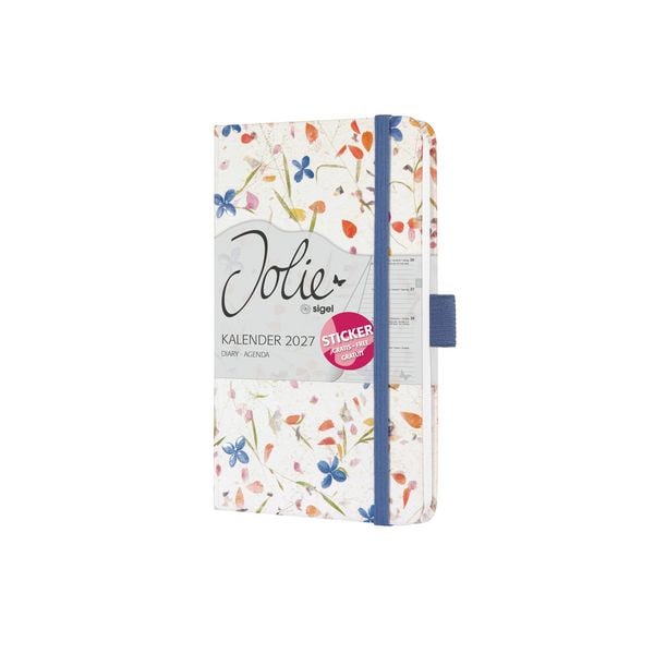 Produktbild: SIGEL 7J306 Wochenkalender Jolie 2027, ca. A6, Bloom Violet, Hardcover