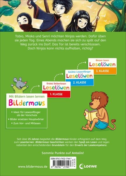 Produktbild: Bildermaus - Abenteuer mit den Ninjas