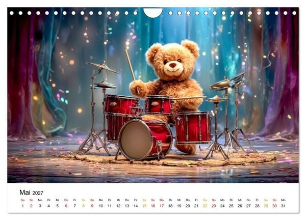 Produktbild: Teddyb&auml;r - klein aber oho (Wandkalender 2027 DIN A4 quer), CALVENDO Monatskalender