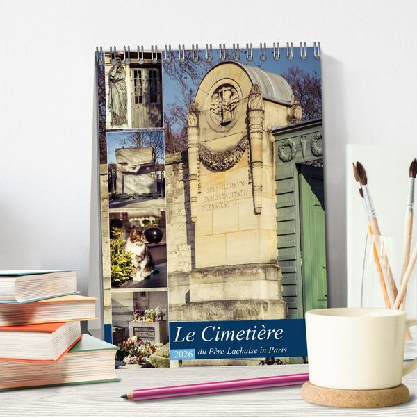 Produktbild: Le Cimeti&egrave;re du P&egrave;re-Lachaise in Paris (Tischkalender 2026 DIN A5 hoch), CALVENDO Monatskalender