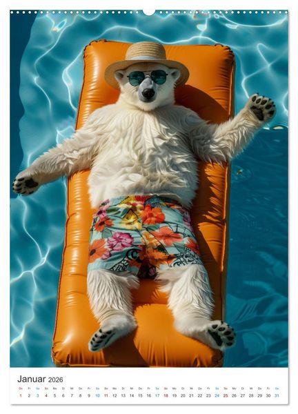 Produktbild: Tierische Sommerfreunde (hochwertiger Premium Wandkalender 2026 DIN A2 hoch), Kunstdruck in Hochglanz