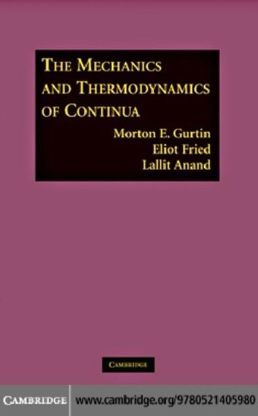 Produktbild: Mechanics and Thermodynamics of Continua