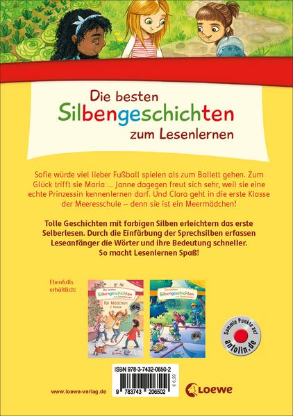 Produktbild: Die besten Silbengeschichten zum Lesenlernen f&uuml;r M&auml;dchen 1. Klasse