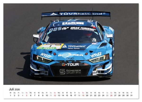 Produktbild: Supersportwagen auf der Rennstrecke (Wandkalender 2026 DIN A3 quer), CALVENDO Monatskalender