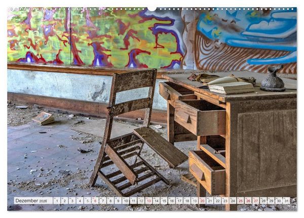 Produktbild: Detroit - Modern Ruins (hochwertiger Premium Wandkalender 2026 DIN A2 quer), Kunstdruck in Hochglanz