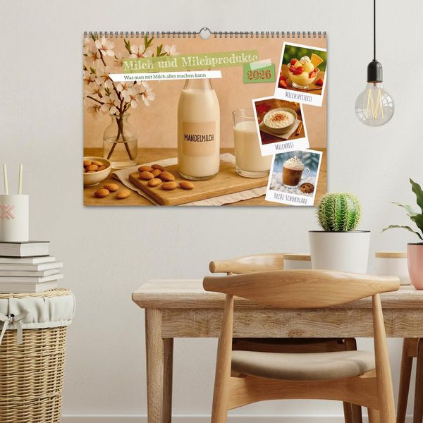 Produktbild: Milch und Milchprodukte (Wandkalender 2026 DIN A3 quer), CALVENDO Monatskalender
