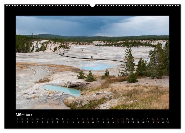 Produktbild: Yellowstone - Wunder der Natur (Wandkalender 2026 DIN A2 quer), CALVENDO Monatskalender