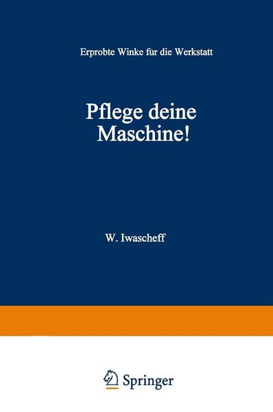Produktbild: Pflege Deine Maschine!