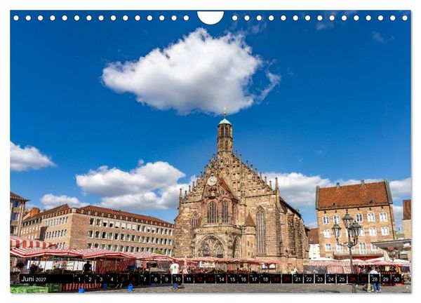 Produktbild: Wunderbares N&uuml;rnberg (Wandkalender 2027 DIN A4 quer), CALVENDO Monatskalender
