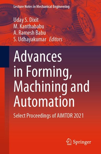 Produktbild: Advances in Forming, Machining and Automation
