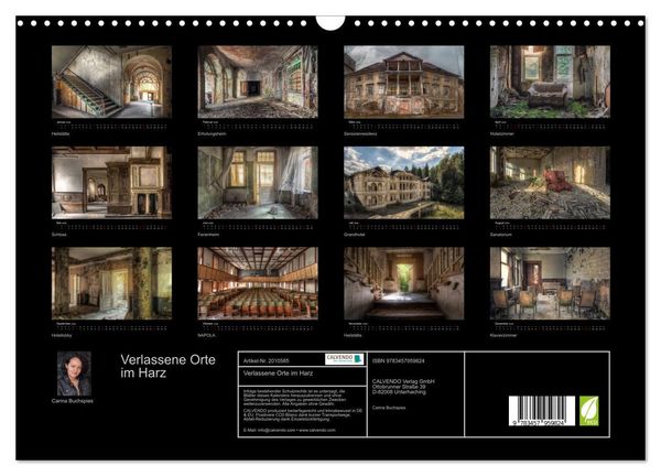 Produktbild: Verlassene Orte im Harz (Wandkalender 2026 DIN A3 quer), CALVENDO Monatskalender