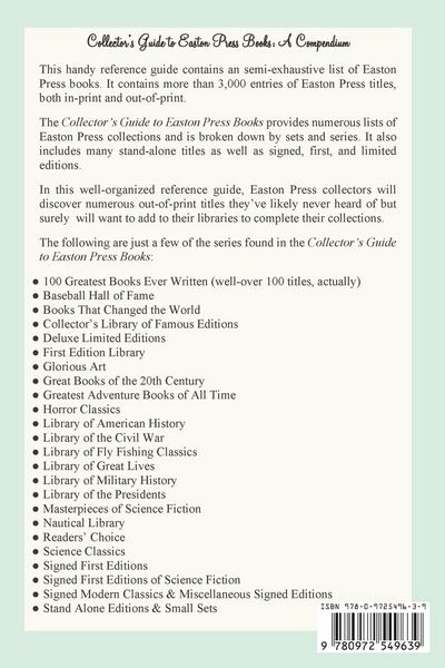 Produktbild: Collector's Guide to Easton Press Books