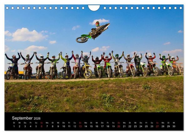 Produktbild: Motocross Kalender - Emotionen auf 2 R&auml;dern (Wandkalender 2026 DIN A4 quer), CALVENDO Monatskalender