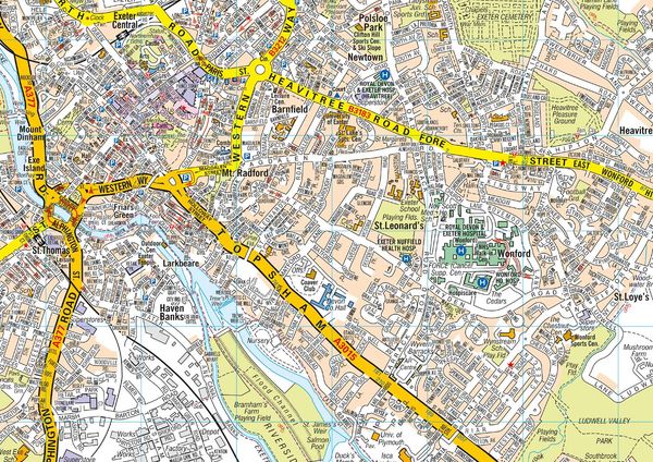 Produktbild: Exeter A-Z Pocket Street Map