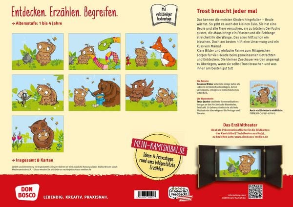 Produktbild: Die Eule mit der Beule. Kamishibai Bildkartenset