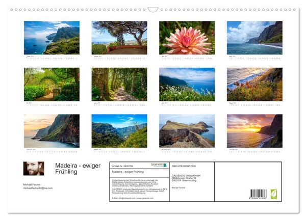 Produktbild: Madeira - ewiger Fr&uuml;hling (Wandkalender 2027 DIN A2 quer), CALVENDO Monatskalender