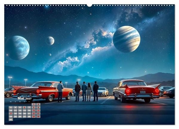 Produktbild: Sterne und Planeten im Blick (hochwertiger Premium Wandkalender 2027 DIN A2 quer), Kunstdruck in Hochglanz