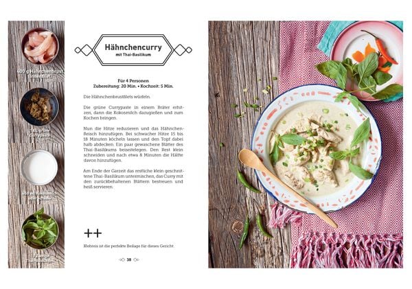 Produktbild: Thail&auml;ndisch kochen mit nur 4 Zutaten - Schnell und einfach