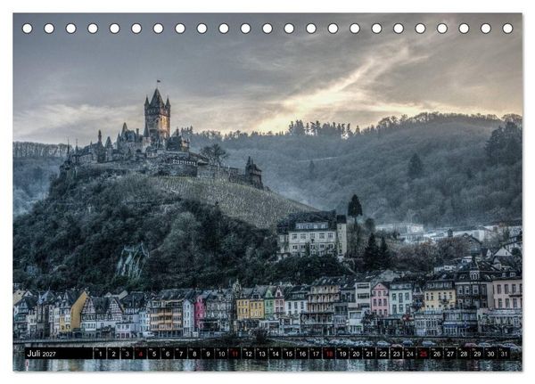Produktbild: Mosel Impressionen Mystische Burgen und magische Orte (Tischkalender 2027 DIN A5 quer), CALVENDO Monatskalender
