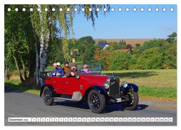 Produktbild: Oldtimer in Colditz (Tischkalender 2026 DIN A5 quer), CALVENDO Monatskalender