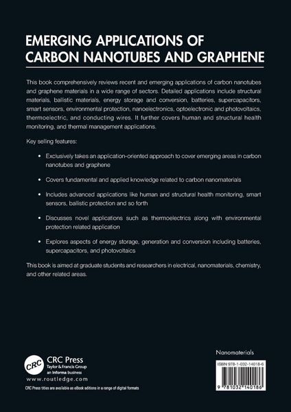 Produktbild: Emerging Applications of Carbon Nanotubes and Graphene