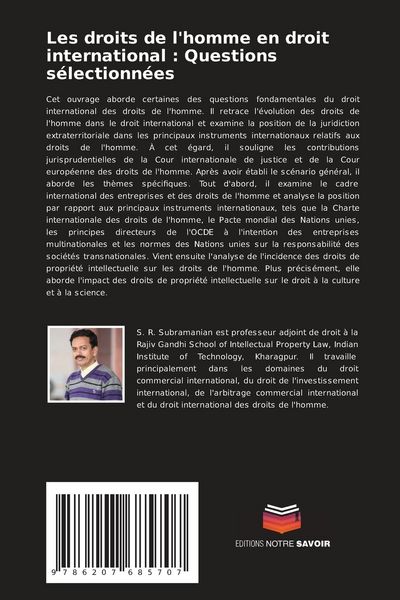 Produktbild: Les droits de l'homme en droit international : Questions s&eacute;lectionn&eacute;es