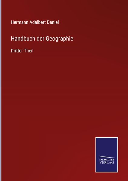 Produktbild: Handbuch der Geographie