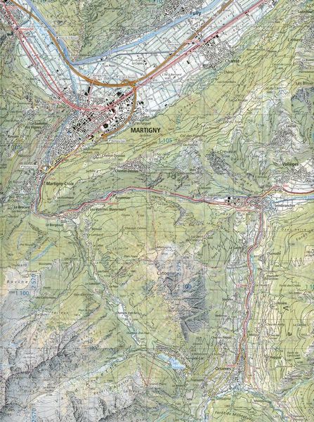 Produktbild: Swisstopo 1 : 50 000 Martigny