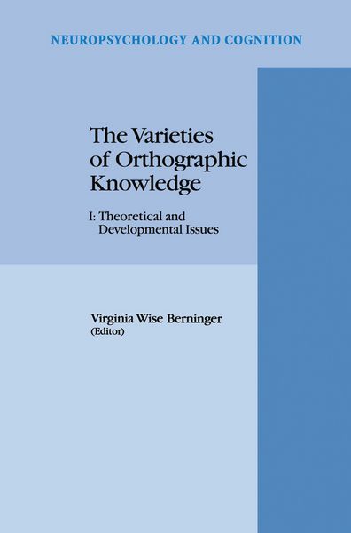 Produktbild: The Varieties of Orthographic Knowledge