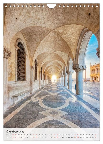 Produktbild: Venedig und Burano, Stadt am Wasser und Insel der bunten H&auml;user (Wandkalender 2026 DIN A4 hoch), CALVENDO Monatskalender