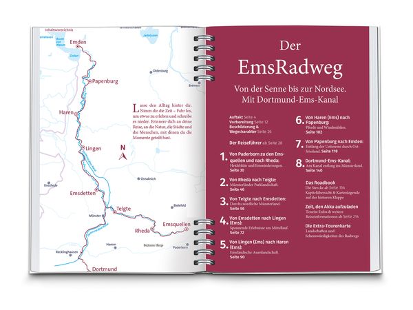 Produktbild: KOMPASS Radreisef&uuml;hrer EmsRadweg