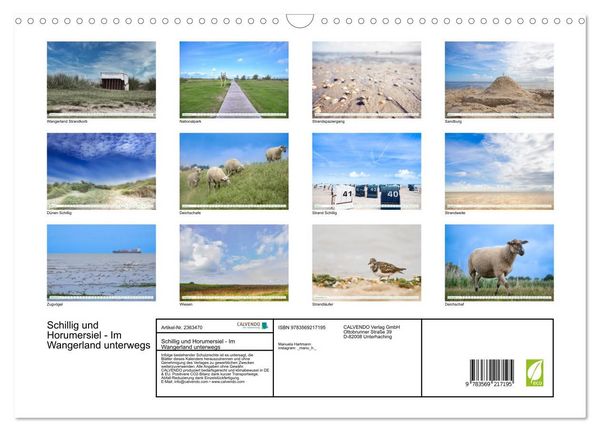 Produktbild: Schillig und Horumersiel - Im Wangerland unterwegs (Wandkalender 2027 DIN A3 quer), CALVENDO Monatskalender