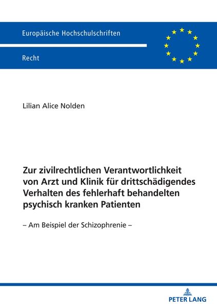 Produktbild: Zur zivilrechtlichen Verantwortlichkeit von Arzt und Klinik f&uuml;r drittsch&auml;digendes Verhalten des fehlerhaft behandelten psychisch kranken Patienten
