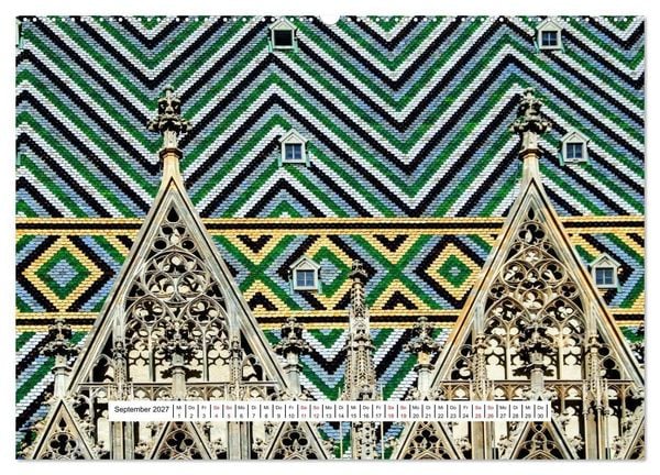 Produktbild: Wien Facettenreiche Metropole (Wandkalender 2027 DIN A2 quer), CALVENDO Monatskalender