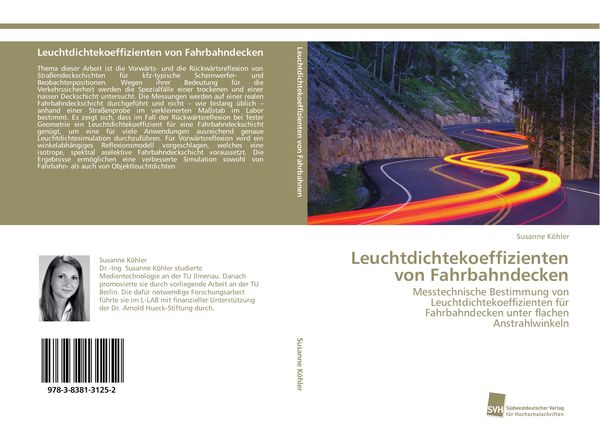 Produktbild: Leuchtdichtekoeffizienten von Fahrbahndecken