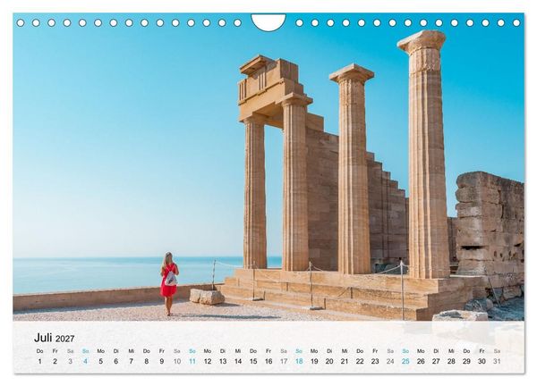 Produktbild: Rhodos - Die Highlights der Insel (Wandkalender 2027 DIN A4 quer), CALVENDO Monatskalender