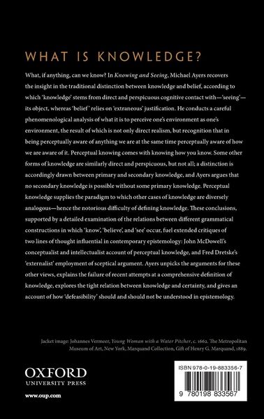 Produktbild: Knowing and Seeing