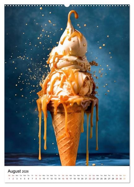 Produktbild: Iced Euphoria (High Quality Premium Wall Calendar 2026 DIN A2 portrait),CALVENDO 12 Month Wall Calendar