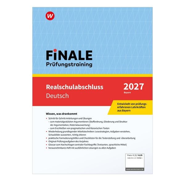 Produktbild: FiNALE - Pr&uuml;fungstraining Realschulabschluss Bayern