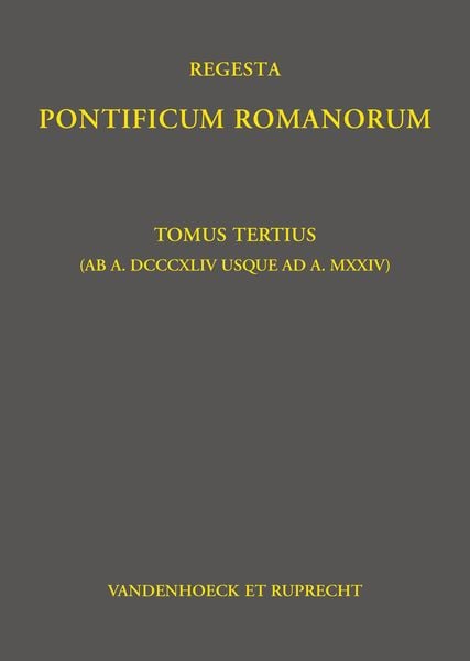Produktbild: Regesta Pontificum Romanorum