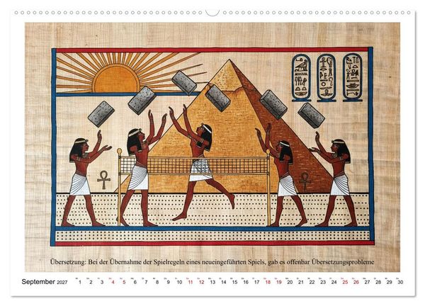 Produktbild: Am Nil ist auch nur Montag (hochwertiger Premium Wandkalender 2027 DIN A2 quer), Kunstdruck in Hochglanz