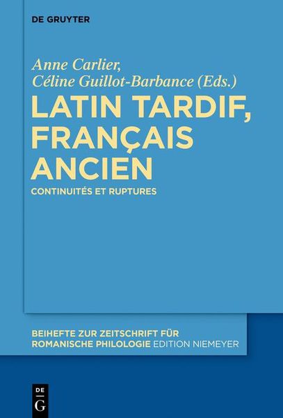 Produktbild: Latin tardif, fran&ccedil;ais ancien