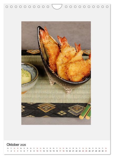 Produktbild: Japanese Cuisine II (Wandkalender 2026 DIN A4 hoch), CALVENDO Monatskalender