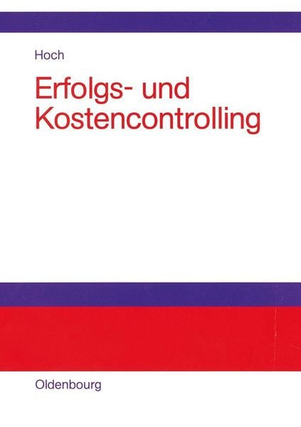 Produktbild: Erfolgs- und Kostencontrolling