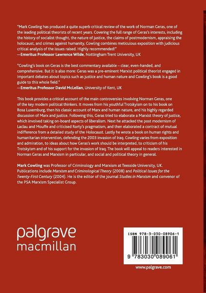 Produktbild: Norman Geras&rsquo;s Political Thought from Marxism to Human Rights